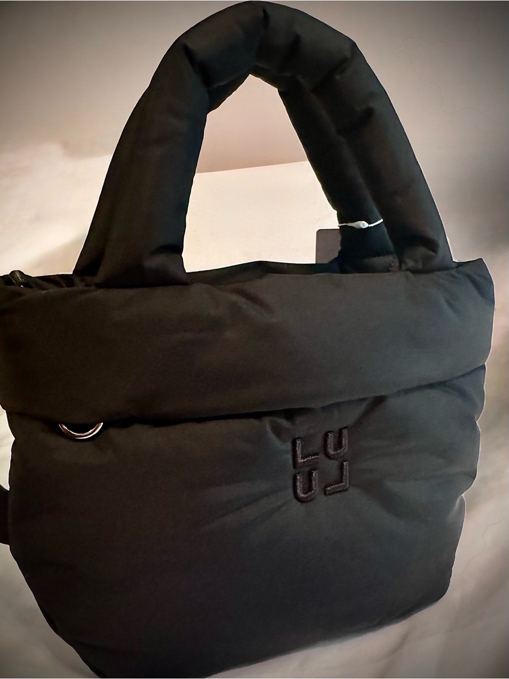 Lululemon On My Level Small Black Puffy Bag